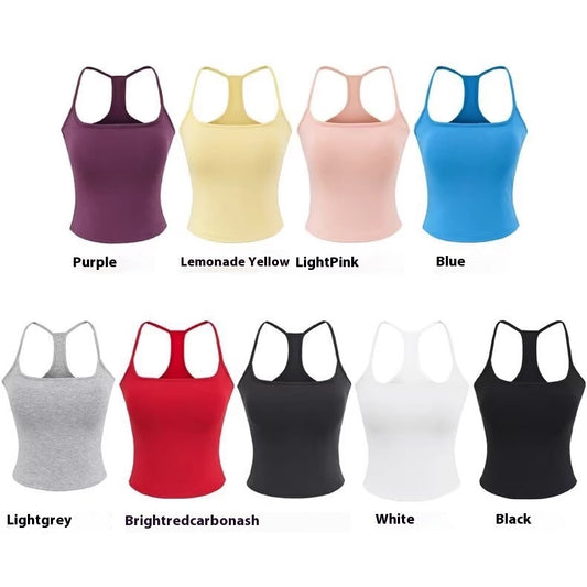 Women's Summer Casual Sports Vest Women's Beauty Back Sling