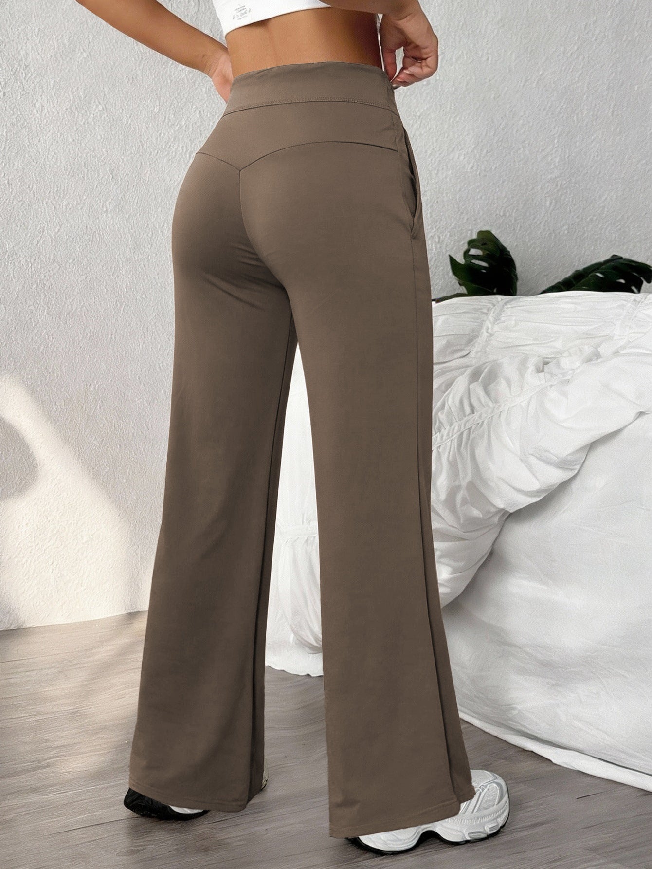 Women's quick-dry straight-leg workout pants, product detail 3
