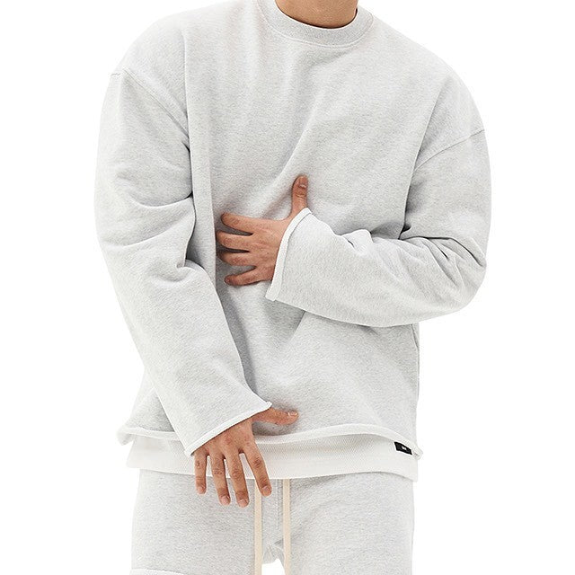 Men's Premium Workout Fit Pullover in Black & Beige Colors