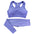 Women's seamless crop top and leggings set, colour option 1