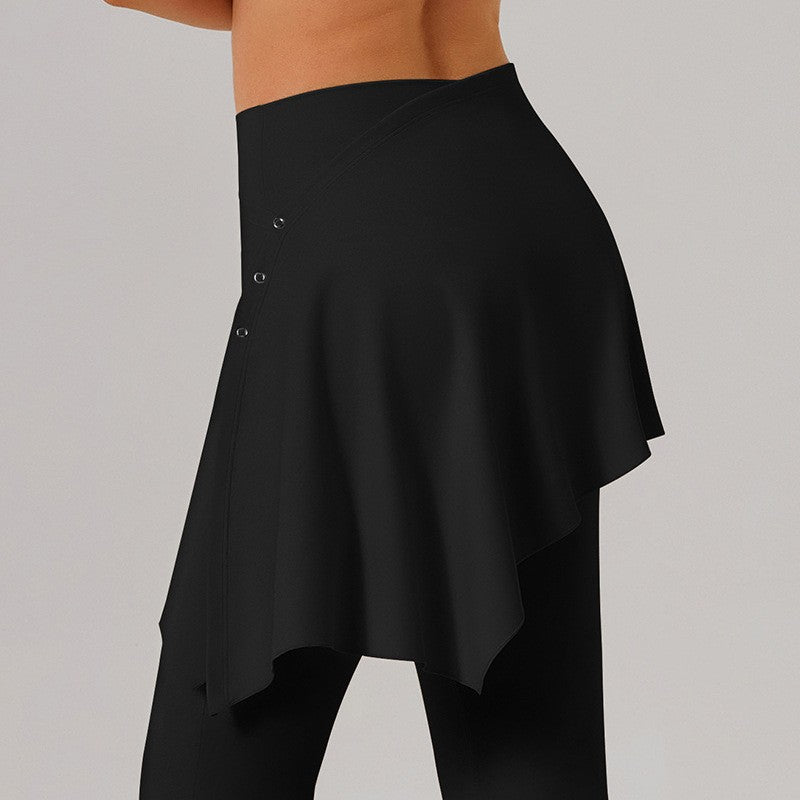 High Waisted Straight Leg Yoga Pants with Pockets