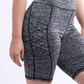 JupiterGear High-Waisted Workout Shorts with Pockets & Criss Cross Des