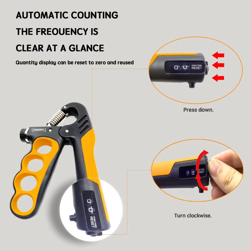 Professional Hand Gripper - 5-100kg Adjustable Strength