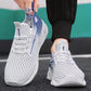 Men's Lace-up Sneakers Mesh Sports Shoes Fashion Hollow-sole Low Top