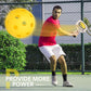 Pickleball Paddles, Pickleball Set with Balls and 1 Carry Bag, 7-Ply Basswood Wood Pickleball Paddles, Pickleball Rackets with Ergonomic Cushion Grip, Wooden Pickleball Paddle for Beginner