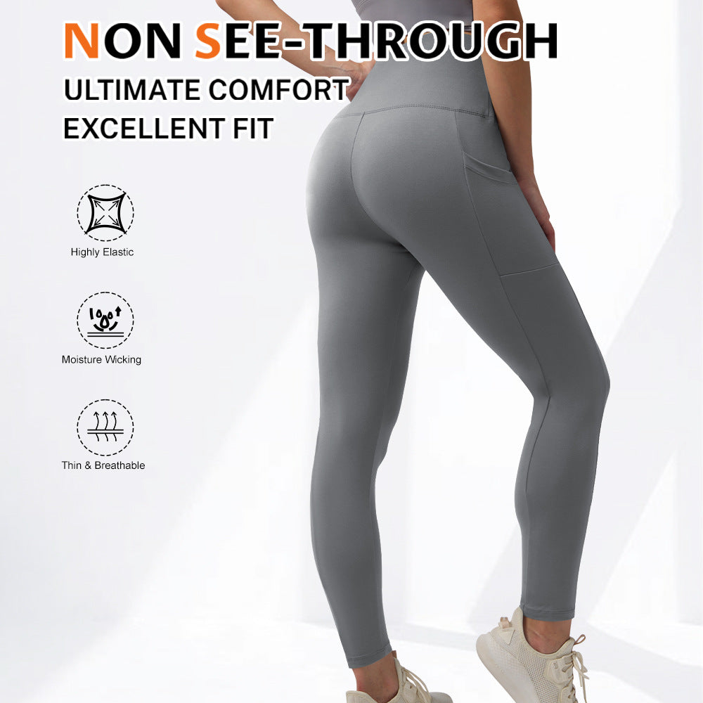 Women's Fleece Lined Yoga Pants-Warm, Soft & Pocket-Ready