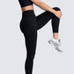 Dark Brown Solid Color Sports Bra and High Waist Leggings Active Set