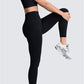 Dark Brown Solid Color Sports Bra and High Waist Leggings Active Set