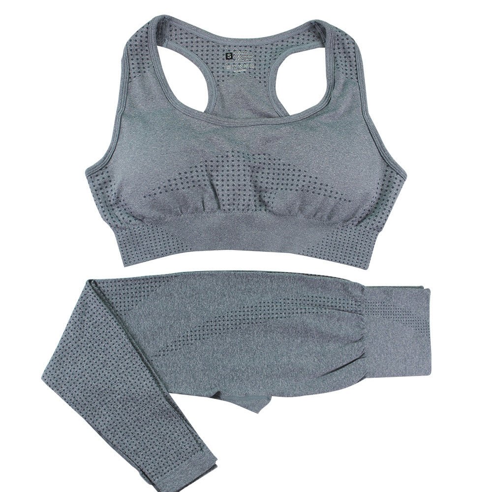 Women's seamless crop top and leggings set, colour option 3