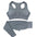 Women's seamless crop top and leggings set, colour option 3