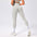 High-Waist Seamless Pleated Leggings in Vibrant Colors | Gea
