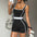 Gym Workout Yoga Women Color Block Seamless Jumpsuit 