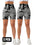2 Pack Premium Tie Dye High Waisted Scrunch Shorts for Gym