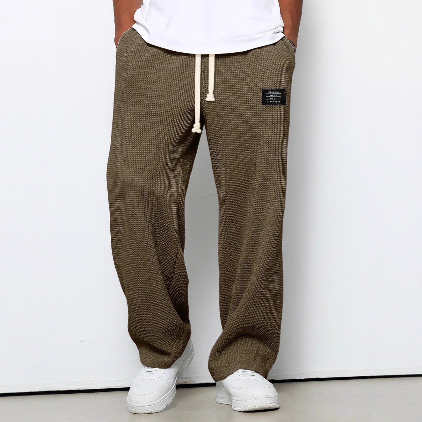 Men's waffle-knit straight-leg sweatpants, photo 13