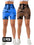 2 Pack Premium Tie Dye High Waisted Scrunch Shorts for Gym