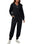 Urban Lounge 2-Piece Set – Long-Sleeve Lapel Top & High-Waist Pants