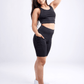 JupiterGear High-Waisted Workout Shorts with Pockets & Criss Cross Des
