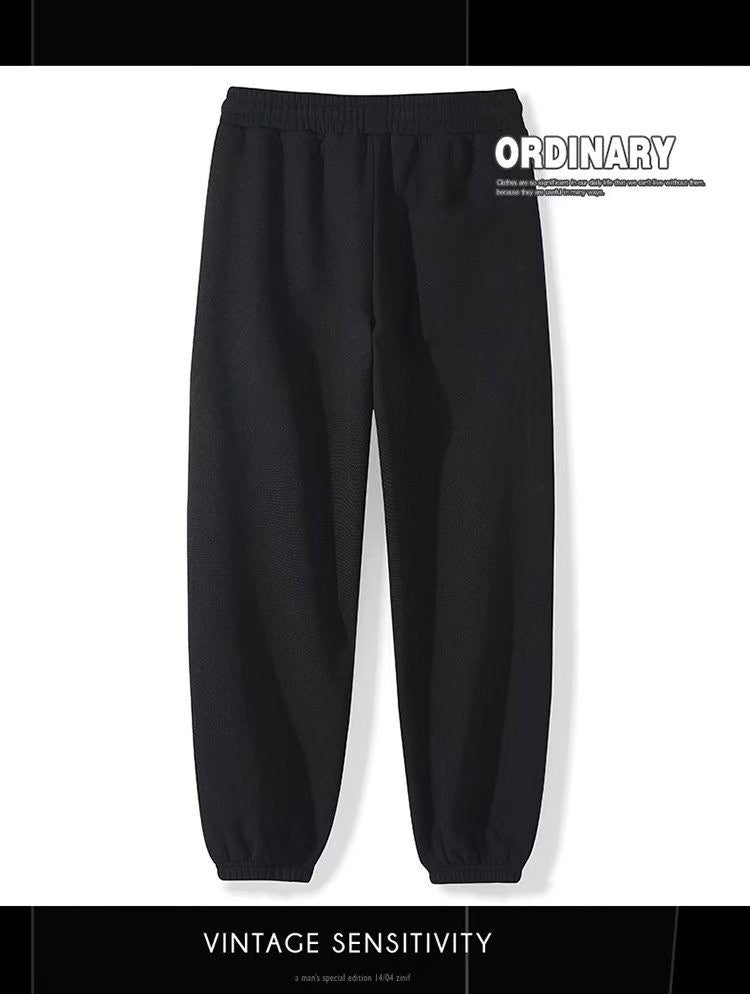 Men's fleece-lined waffle-knit joggers, product detail 6
