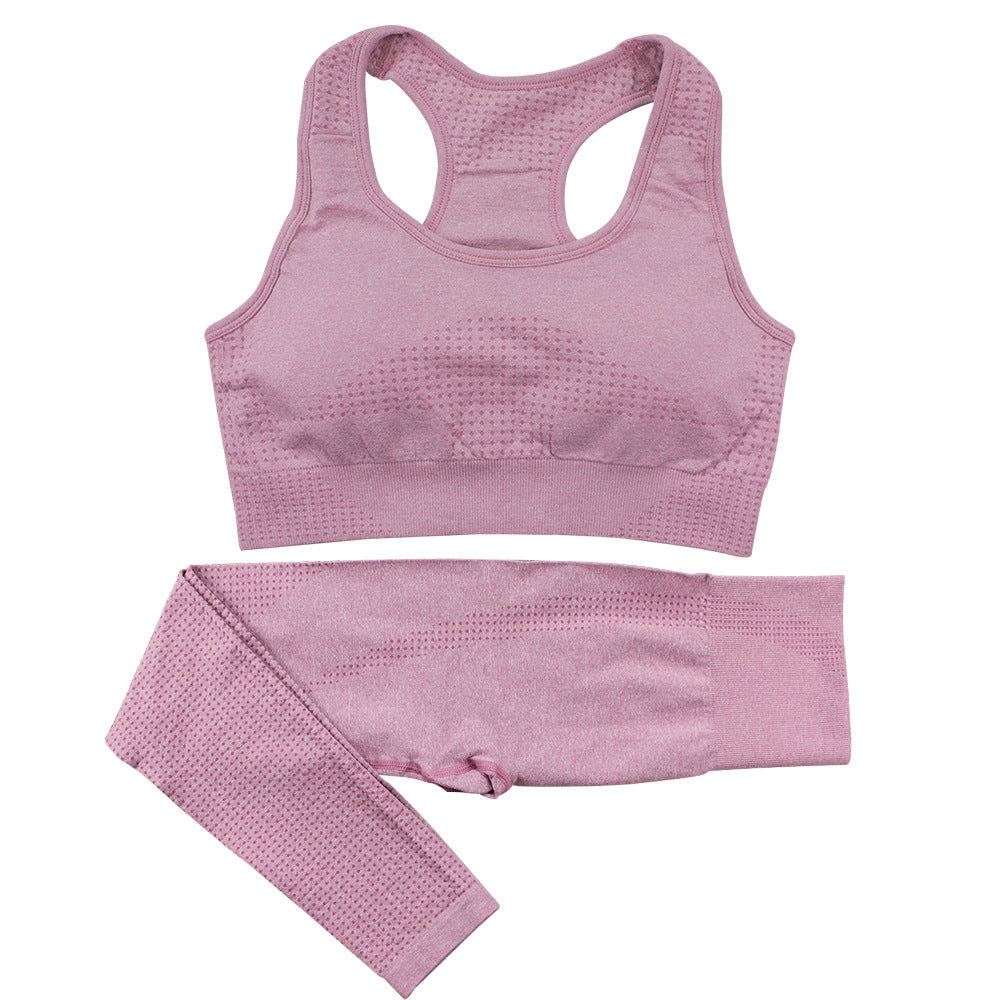 Women's seamless crop top and leggings set, colour option 10