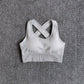 6 Colors Yoga Sport Bra Sexy Back Padded Cross Straps Top Shockproof