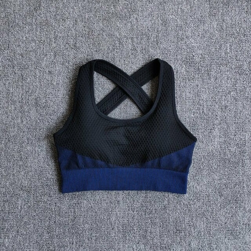 6 Colors Yoga Sport Bra Sexy Back Padded Cross Straps Top Shockproof