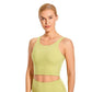 Women's High Neck Longline Sports Bra V-back Wirefree Workout Sexy