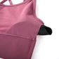 Women's Wirefree Padded Yoga Bras Strappy Sexy Longline Sports Bra