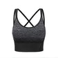 Women's Wirefree Padded Yoga Bras Strappy Sexy Longline Sports Bra