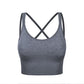 Women's Wirefree Padded Yoga Bras Strappy Sexy Longline Sports Bra