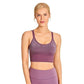 Women's Wirefree Padded Yoga Bras Strappy Sexy Longline Sports Bra