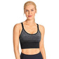 Women's Wirefree Padded Yoga Bras Strappy Sexy Longline Sports Bra