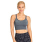 Women's Wirefree Padded Yoga Bras Strappy Sexy Longline Sports Bra