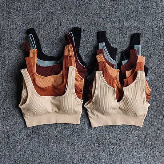 Seamless Sport Bra Women's Lingerie Fitness Yoga Running Vest