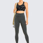 Women's Strappy Sports Bras V Neck Medium Impact Wirefree Padded Yoga