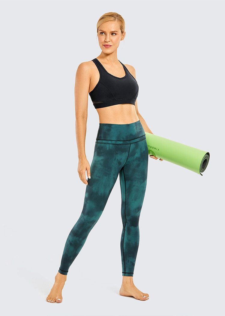 Women's Strappy Sports Bras V Neck Medium Impact Wirefree Padded Yoga