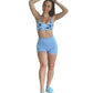 Satya Sports Bra - Blue Tie Dye