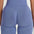View of FlexCurve Seamless High-Waist Sculpt Shorts in blue, highlighting the sculpting fabric and high-waist design.