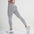 FlexCurve Seamless high-waist sculpt shorts in gray, designed for comfort and style during workouts.