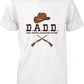 Men's Funny Graphic Statement White T-shirt - Dads